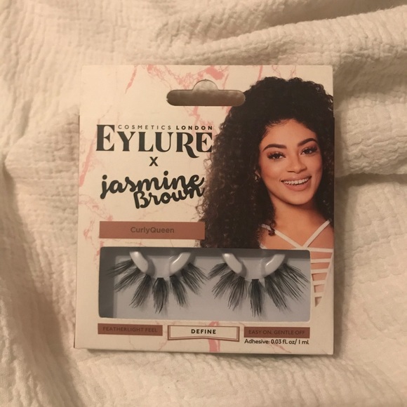 Eylure x Jasmine Brown Curly Queen Lashes - Picture 1 of 3